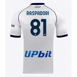 SSC Napoli Giacomo Raspadori #81 Replika Udebanetrøje 2023-24 Kortærmet